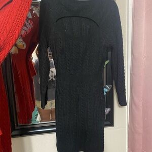 Elegant Black Knit Dress